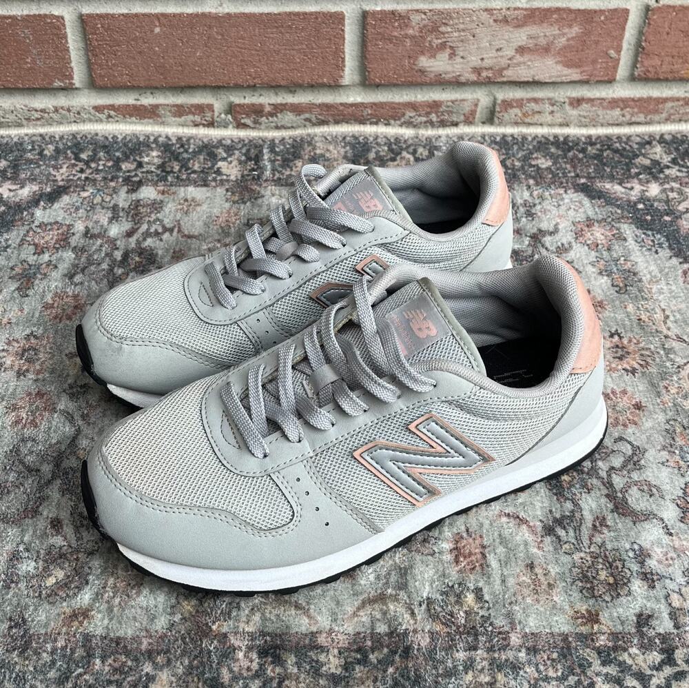 New Balance 311 Casual Sneakers / Women's 9.5 / Gray Orange White Retro WL311BAG